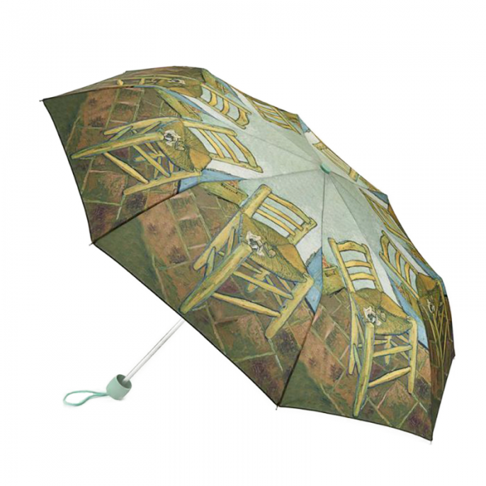 Fulton Minilite National Gallery Compact Foldable Umbrella ('Van Gogh's Chair' by Van Gogh)